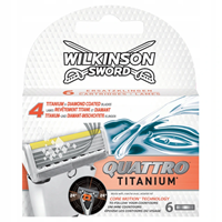 Wilkinson Navulmesjes Quattro Titanium Diamond - 6 stuks