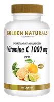Golden Naturals Vitamine c 1000 puur 180vc