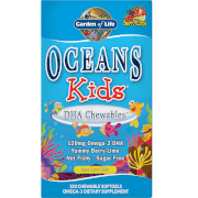 Garden of Life Oceans Kinder DHA Kautablette Omega-3 Softgelkapseln - Beere-Limette - 120 Softgelkapseln