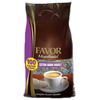 Favor Extra Dark Roast Megazak - 100 pads