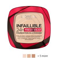 L'Oréal Infaillible 24H Fresh Wear Powder Foundation 120 Vanilla - Lichte huid, warm gele ondertoon.