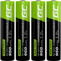 GreenCell Green Cell GR03. Type batterij: Oplaadbare batterij, Battery size(s): AAA, Batterijtechnologie: Nikkel-Metaalhydride (NiMH). Type verpakking: Blister