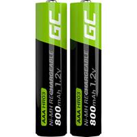 Green Cell Oplaadbare AAA batterij (potlood)  HR03 NiMH 800 mAh 1.2 V 2 stuk(s)