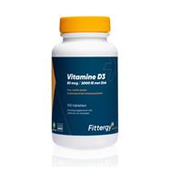 Fittergy Vitamine D3 50 mcg met zink 100 tabletten