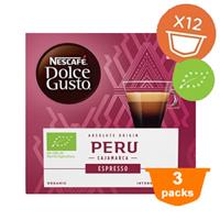 Dolce Gusto Peru Espresso - 3x 12 cups