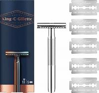 Gillette King C.  Double Edge Scheermes incl 5 mesjes