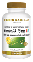 Golden Naturals Vitamine D3 15 mcg Kids Kauwtabletten