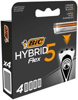 Bic Hybrid Flex5 Scheermesjes Navulling 4ST