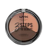 nyxprofessionalmakeup NYX Professional Makeup 3 Steps to Sculpt Face Sculpting Palette - Deep