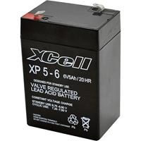 XCell XP 5 - 6 XCEXP56 Bleiakku 6V 5Ah Blei-Vlies (AGM) (B x H x T) 70 x 107 x 47mm Flachstecker 4.8