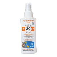 Alphanova Sun BIO SPF 30 Travel Spray Sensitive Skin Zonbescherming 90g