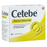 STADA Consumer Health Deutschland Cetebe Vitamin C Retard 500mg Hartkapseln 120 Stück