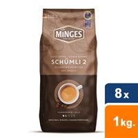 Minges Café Crème Schümli 2 Bonen - 8x 1 kg