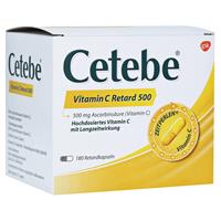 STADA Consumer Health Deutschland Cetebe Vitamin C Retard 500mg Hartkapseln 180 Stück