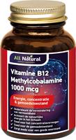 All Natural Vitamine B12 Methylcobalamine 1000mcg Kauwtabletten