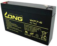 Long WP7-6 WP7-6 Bleiakku 6V 7Ah Blei-Vlies (AGM) (B x H x T) 151 x 100 x 34mm Flachstecker 4.8mm Ge