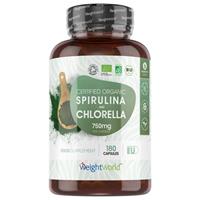 Bio Chlorella en Spirulina capsules - 750 mg