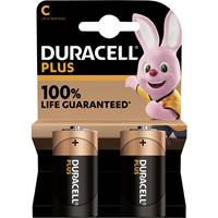 Duracell C batterij (baby)  Plus-C K2 Alkaline 1.5 V 2 stuk(s)