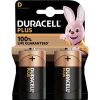 Duracell D batterij (mono)  Plus-D K2 Alkaline 1.5 V 2 stuk(s)