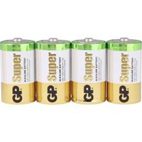 D batterij (mono)  Super GP13A / LR20 Alkaline 1.5 V 4 stuk(s)