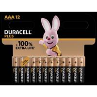 Duracell Plus-AAA CP12 Micro (AAA)-Batterie Alkali-Mangan 1.5V 12St.