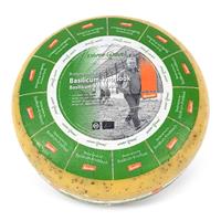 5kg Hele Kruidenkaas basilicum-knoflook Goudse Biologisch vegetarisch dynamische kaas - Demeter 50+