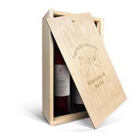 YourSurprise Wein Geschenkset - Salentein Primus Malbec & Chardonnay - Kiste mit Gravur