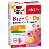 Queisser Pharma GmbH & Co. KG Doppelherz aktiv B12 + C + D3 Energie + Immun