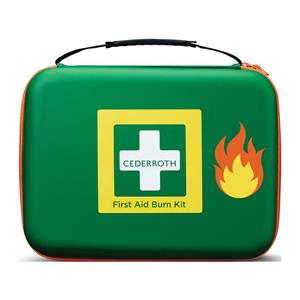 FP CEDERROTH Erste-Hilfe-Tasche B305xH245xT86ca.mm grün zur Brandwundenversorgung