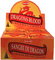 Spiru HEM Wierook Kegel Dragon Blood (12 pakjes)