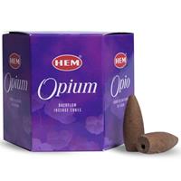 Spiru HEM Backflow Wierook Kegels Opium (12 kegels)