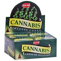 Spiru HEM Wierook Kegel Cannabis (12 pakjes)