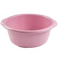 Forte Plastics Kunststof teiltje/afwasbak rond 10 liter oud roze -