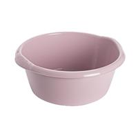 Hega Hogar Kunststof teiltje/afwasbak rond 10 liter zacht roze -