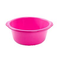 Forte Plastics Set van 2x stuks kunststof teiltjes/afwasbakken rond 20 liter roze -