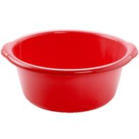 Forte Plastics Kunststof teiltje/afwasbak rond 15 liter rood -