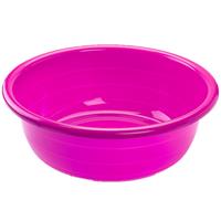 Forte Plastics Grote kunststof teiltje/afwasbak rond 20 liter roze -