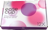 Easecup menstruatiedisk – platte menstruatiecups – zorgeloze menstruatie (Aantal: 1 x  12 pack (12 stuks))