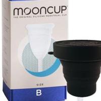 Menstruatiecups.nl Mooncup menstruatiecup met magnetron sterilisator (Maat: Maat B)