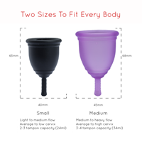 Menstruatiecups.nl Ruby Cup Compleet (duo pack)