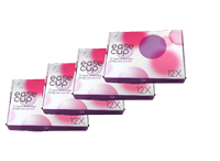 Easecup menstruatiedisk – platte menstruatiecups – zorgeloze menstruatie (Aantal: 4 x  12 pack (48 stuks))