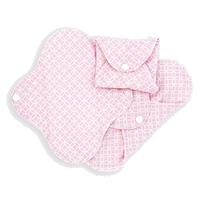 Menstruatiecups.nl ImseVimse Full Cycle Kit – van biologisch jersey katoen - slim fit (Kleur: Pink Halo)