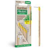 Piksters Bamboo  Interdental Brushes - Regular - Geel