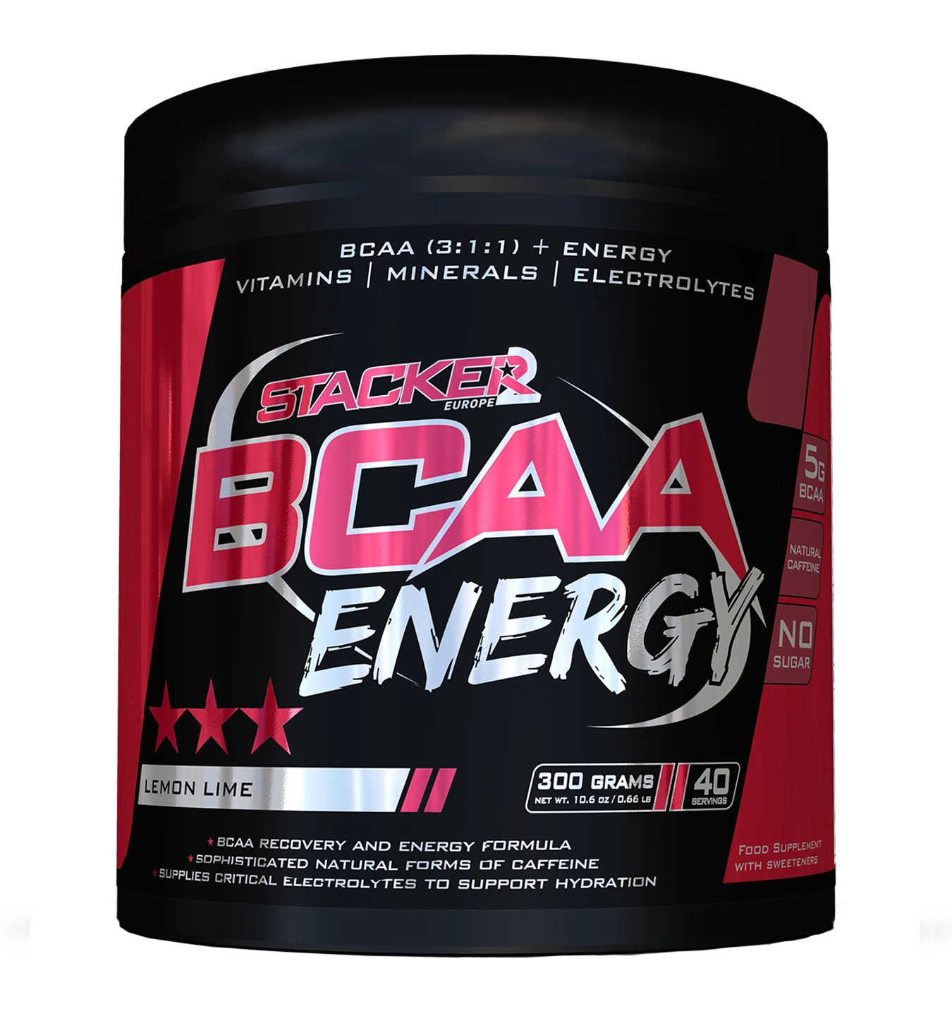 Stacker2 BCAA Energy - 40 servings - Lemon Lime