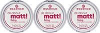 Essence Puder »all about matt! fixing compact powder«, 3-tlg.