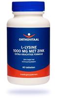 Orthovitaal L-lysine 1000mg met zink 60tb