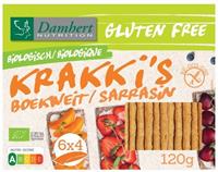Damhert Boekweit krakki's glutenvrij bio 120g