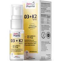 Zein Pharma - Germany GmbH VITAMIN D3+K2 Spray Pfefferminz-Geschmack 1.000 I.E. 15µg