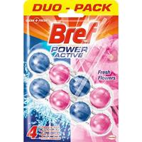 Bref Toiletblok Power Activ Pink Flowers Duopack - 50 gr