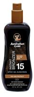 Australian Gold SUNSCREEN SPF15 spray gel with instant bronzer 237 ml